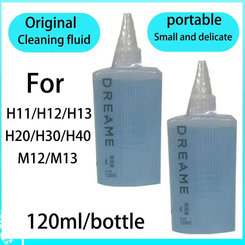 Original Floor Cleaning Solution for Dreame H11/H12/H13/H20/H30/H40/M12/M13 Vacuum Cleaner Spare Parts Cleaning Fluid 120ML