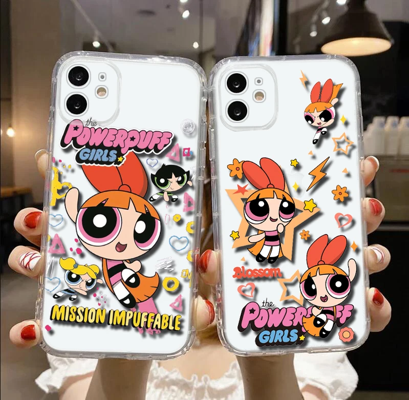 The Powerpuff Girls cute Soft Case for Moto G9 Powe One Pro E12 E22I E22 G52 G42 G32 G22 G23 Z2 Z Play P40 P30 Edge 30