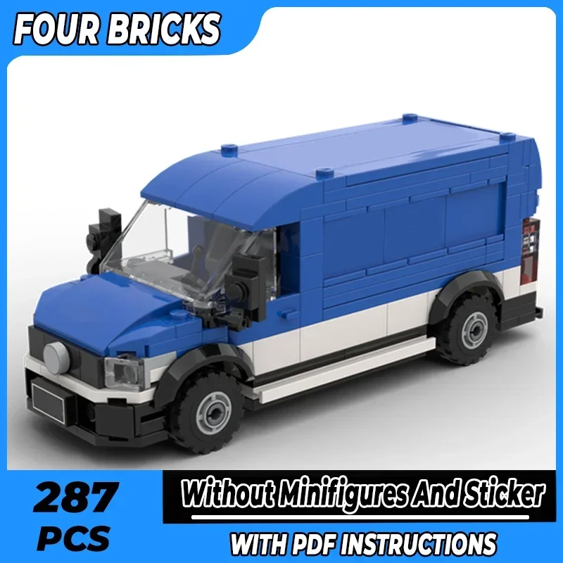 Moc Building Bricks City Transport Vehicle Model City Van Technology Modular Blocks Gifts Toys For Children DIY Sets Assembly