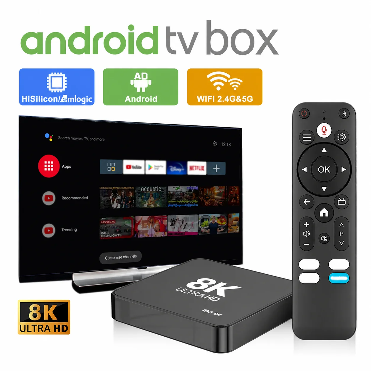 Home Cinema Video Processor - กล่องทีวี Velec Smart Android 14 8+128