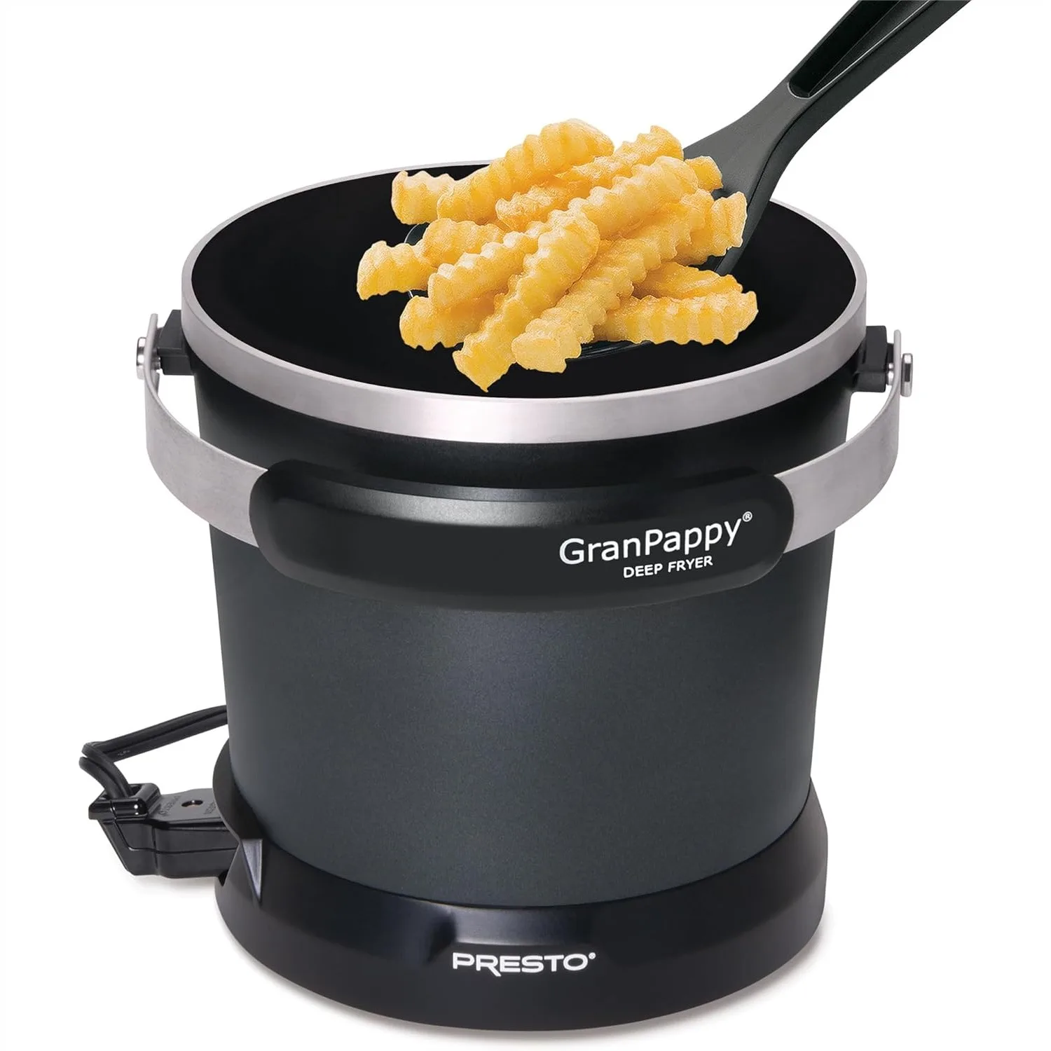 

Electric Deep Fryer, 6-Cup Oil Makes 6 Servings French Fries, Nonstick Ceramic PFAS-Free