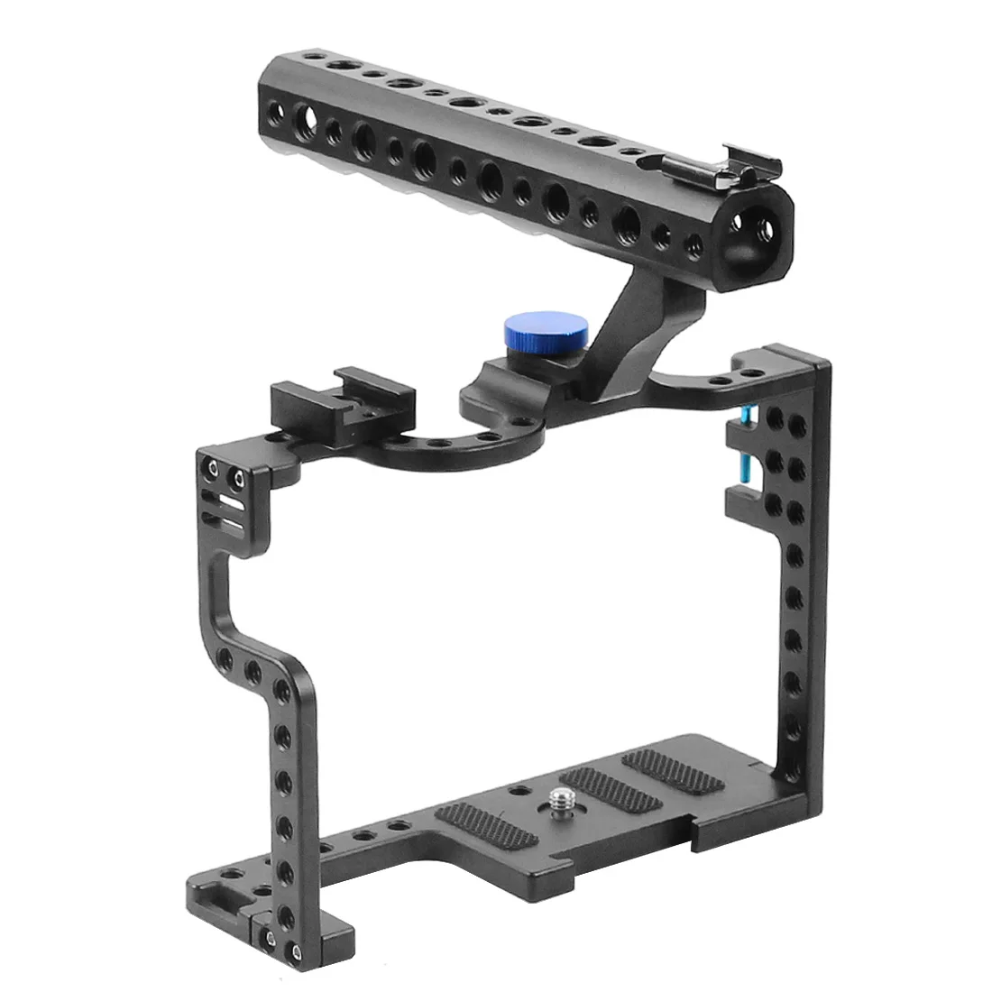 Cold Shoe Mount Bracket Stabilizer Frame Extended Handheld Grip Cage For Panasonic GH5