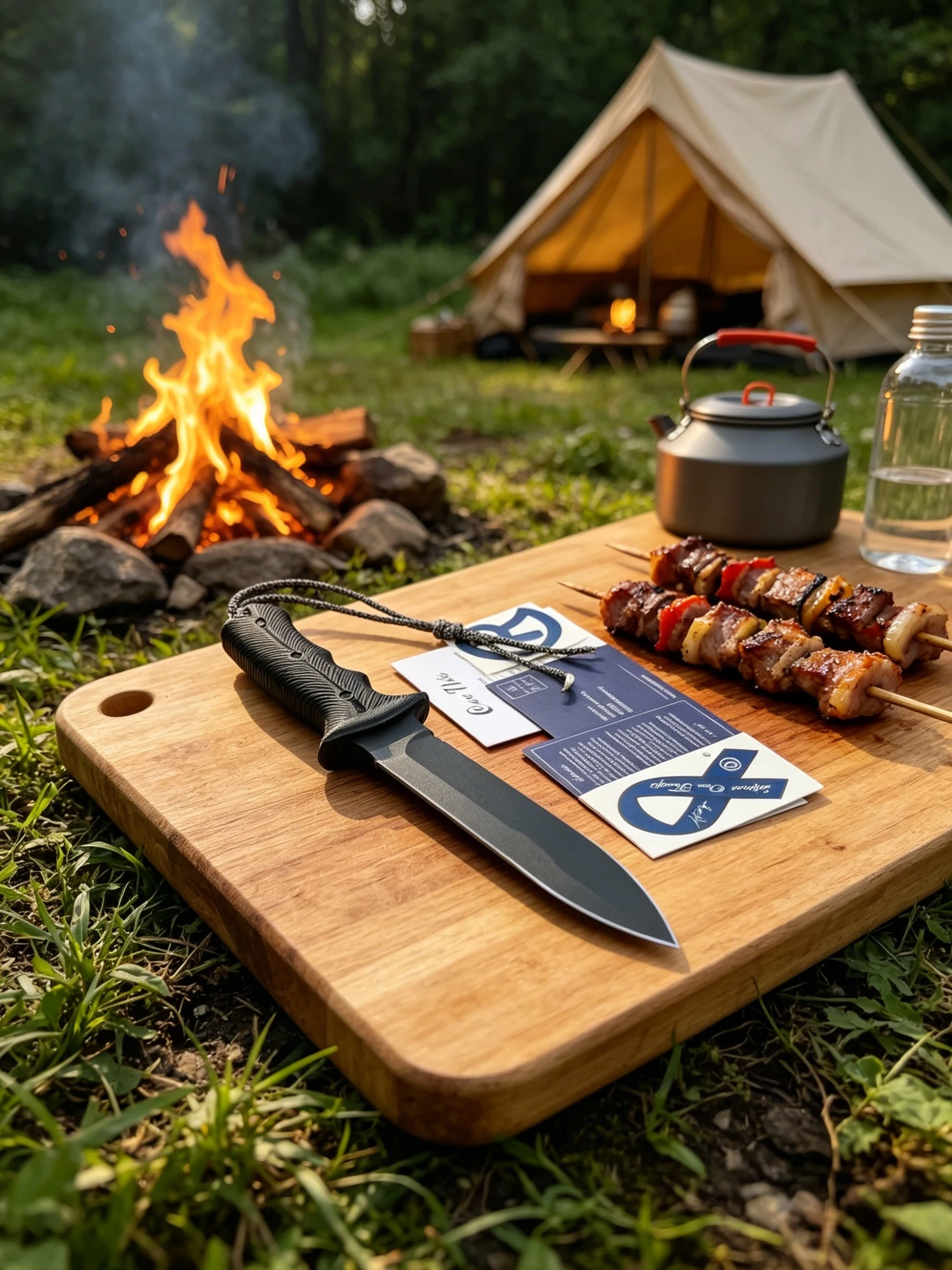 CR Pacific Green Cap 7-Inch Emergency Outdoor Camping Knife CPM-Magnacut Steel Linen Fiber Handle Durable Multifunctional Knife