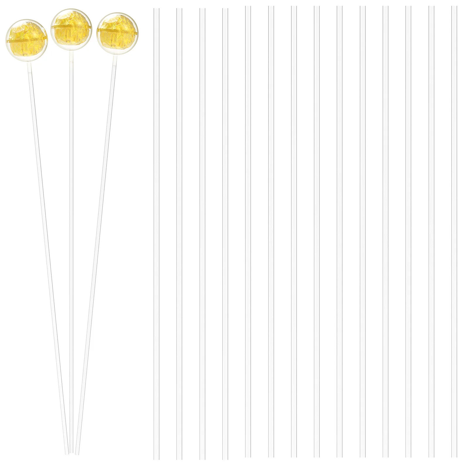 

100pcs Chocolate Fixed Rod 40cm Decorative Sticks for Candy Holder Flower Arrangement Supplies Plastic Floral Accessories Candy