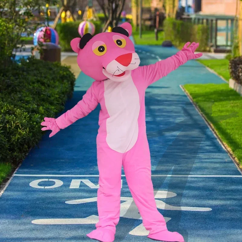 คอสเพลย์เสือดาวเสือดาวการ์ตูนMascotเครื่องแต่งกายโฆษณาพิธีวันเกิดชุดแฟนซีสัตว์CarnivalดําเนินการProp