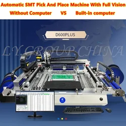 D600Plus D600PLUS Pick and Place Machine SMT Automatic Chip Mounter LED 6 Heads 69 Bits High Speed with Full Vision for Repair