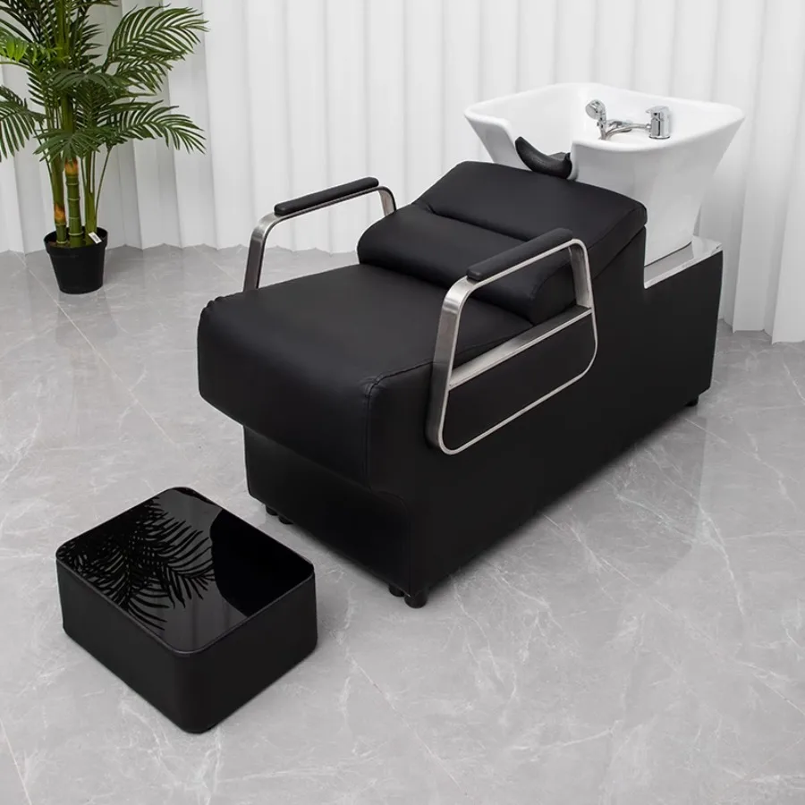 

Barber Equipment Shampoo Chair Stylist Luxury Wash Hair Salon Shampoo Chair Basin Hairstylist Mobile Potable Stoelen Salon Chair