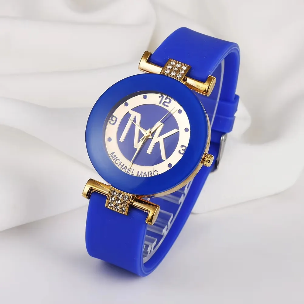 UTHAI W28 Orologio da donna alla moda Orologio da studente al quarzo con cinturino in silicone con diamanti di lusso Orologio elegante Orologi da regalo per donna