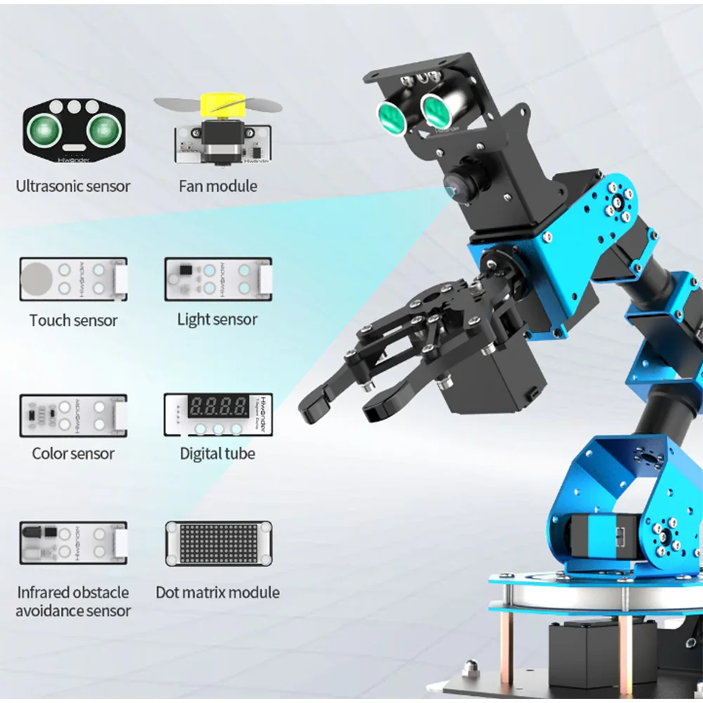 Imagem -03 - Hiwonder Axilas Fpv ai Visão Raspberry pi Ros Braço Robótico com Python Open Source