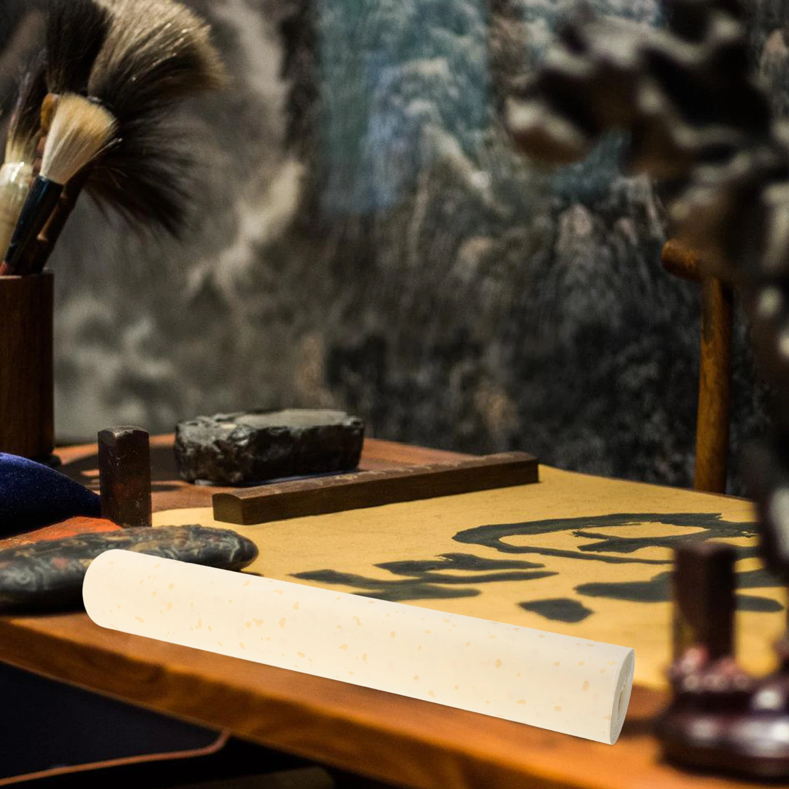 

1 Roll Portable Calligraphy Paper Professional Chinese Art Writing Sheet Multi-Function Practice Painting Supply for Home Office