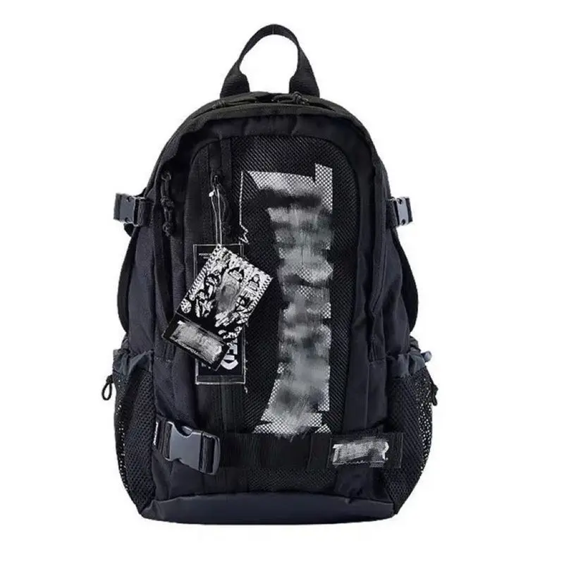 Flame Street Travel Gran Capaci Bapa Bolso de doble hombro Cool Student Bookbag Trabajo Funcional ex Poliéster Ox...