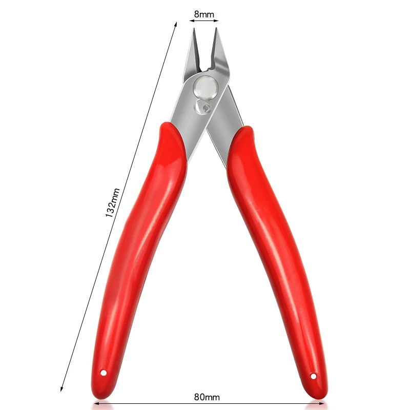 170 Wire Cutter Cutting Pliers Practical Wire and Cable Cutting Flat-nose Pliers DIY Trimmer Bevel Cutter Cable Nipper Hand Tool