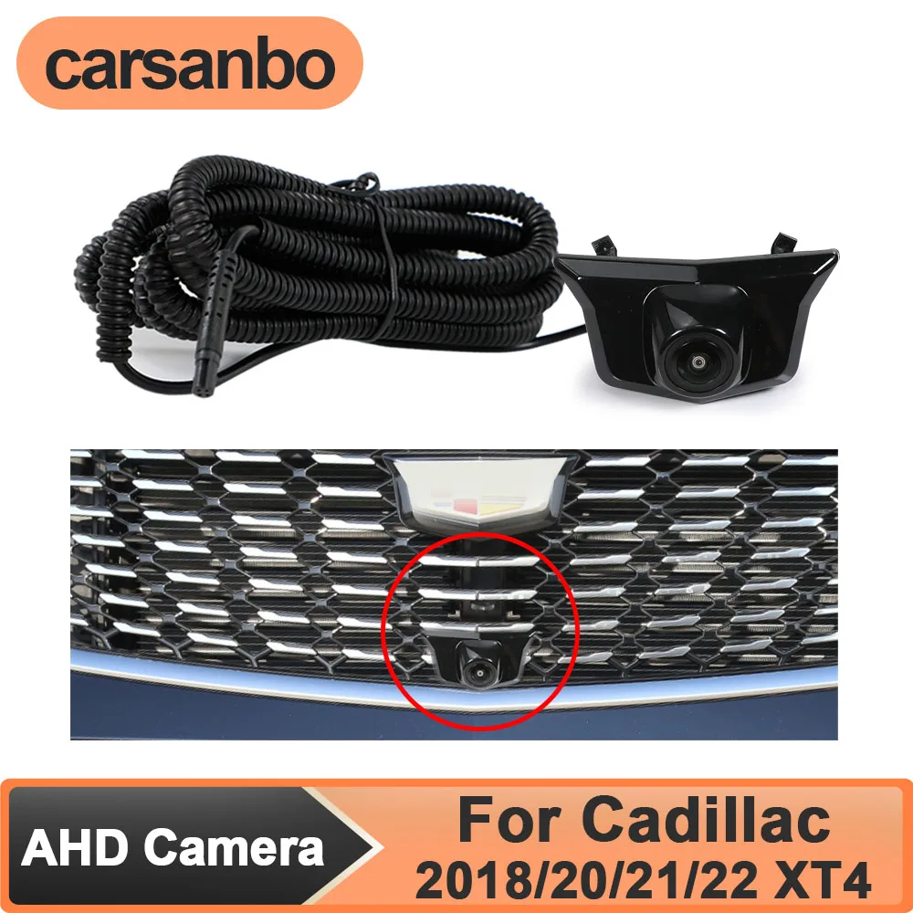 

Carsanbo 150° AHD 1080P Vehicle Front View Camera for Car Cadillac 2018/2020/2021/2022 XT4 Night Vision Fisheye Lens Waterproof