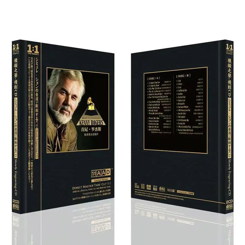 

Музыкальный компакт-диск Country Kenny Rogers, альбом «Величайшие хиты», альбом «Что-парение», 2 шт., музыкальная запись, косплей, Walkman, автомобильный звуковой путь, коробка, подарок
