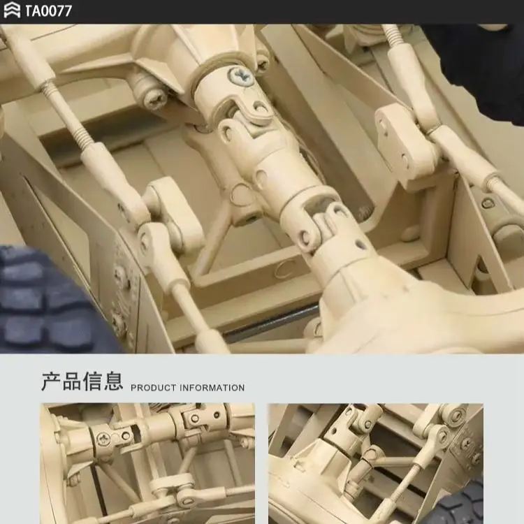 Orlando Hunter modèle M02 électrique Rc assemblé 6X6 camion militaire Ta0077 support de limite à Double essieu arrière