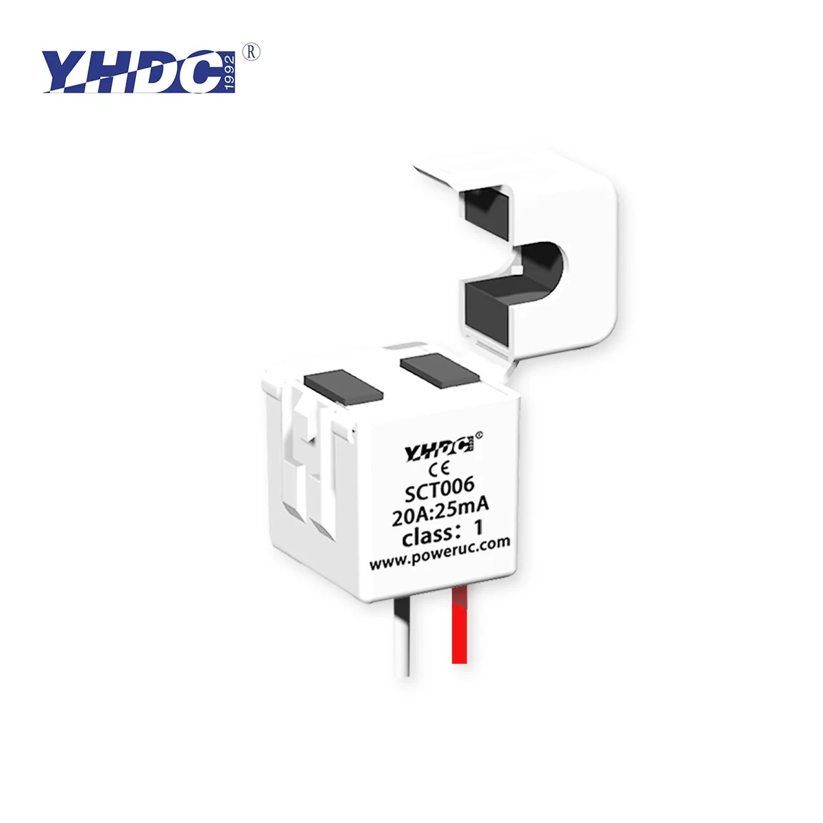 

YHDC Split Core Current Transformer SCT006 Rated Input 1A/5A/10A/20A Output 1mA/2.5mA/5mA/10mA/20mA/25mA Accuracy 1%/0.5%