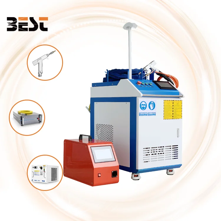 Best Portable Handheld 4 in 1 Multifunction 1kw 1.5w 2kw Handheld Fiber Laser Welding Cutting Cleaning Machine Laser Welders