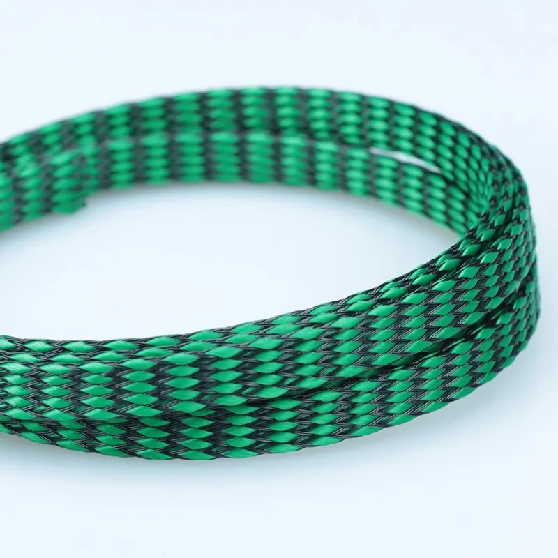 

Кабельная муфта, полипропилен, хлопок, зеленый, черный, кабельные муфты, 8 мм, изолированная оплетка, пряжа, расширяемая оболочка для домашних животных, защита кабеля