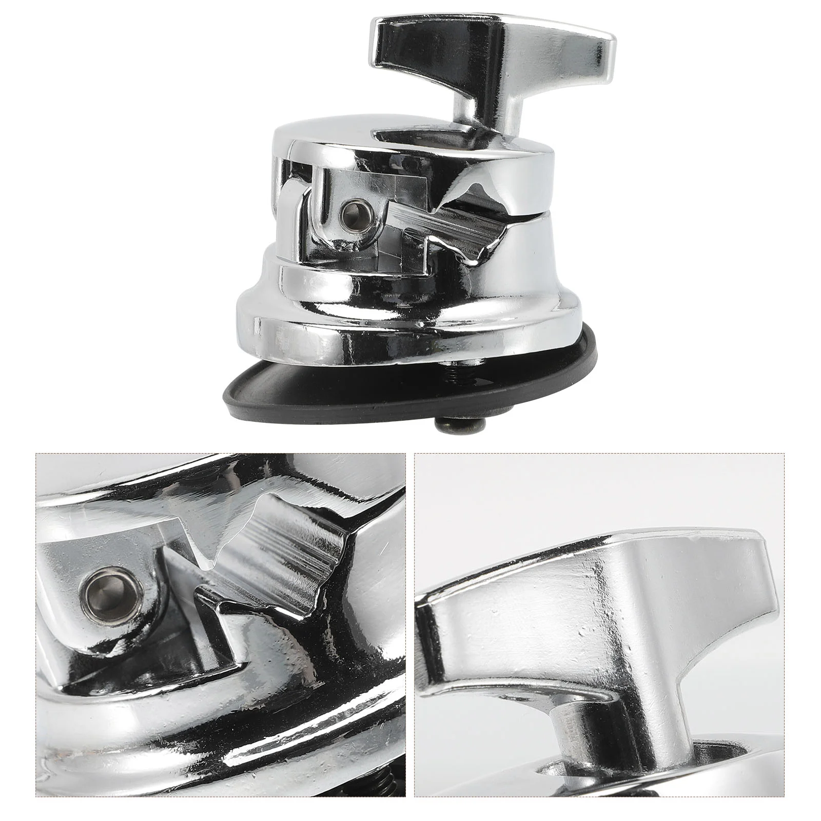 

Floor Leg Mount Bracket Drum Base Hardware Tom Accessories Alloy Silver Zinc Percussion Bases