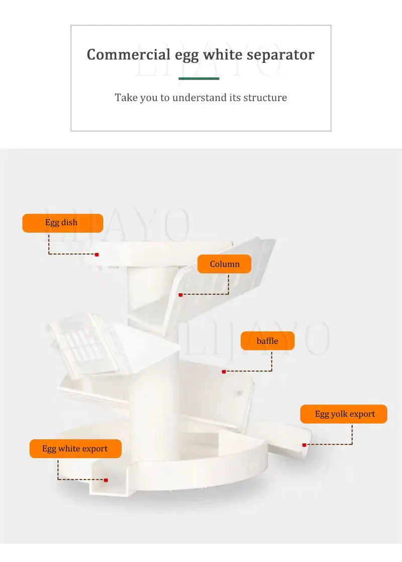 

Commercial Egg White Yolk Separator Egg Breaking Machine Liquid Separation Machine For Duck Hen Eggs