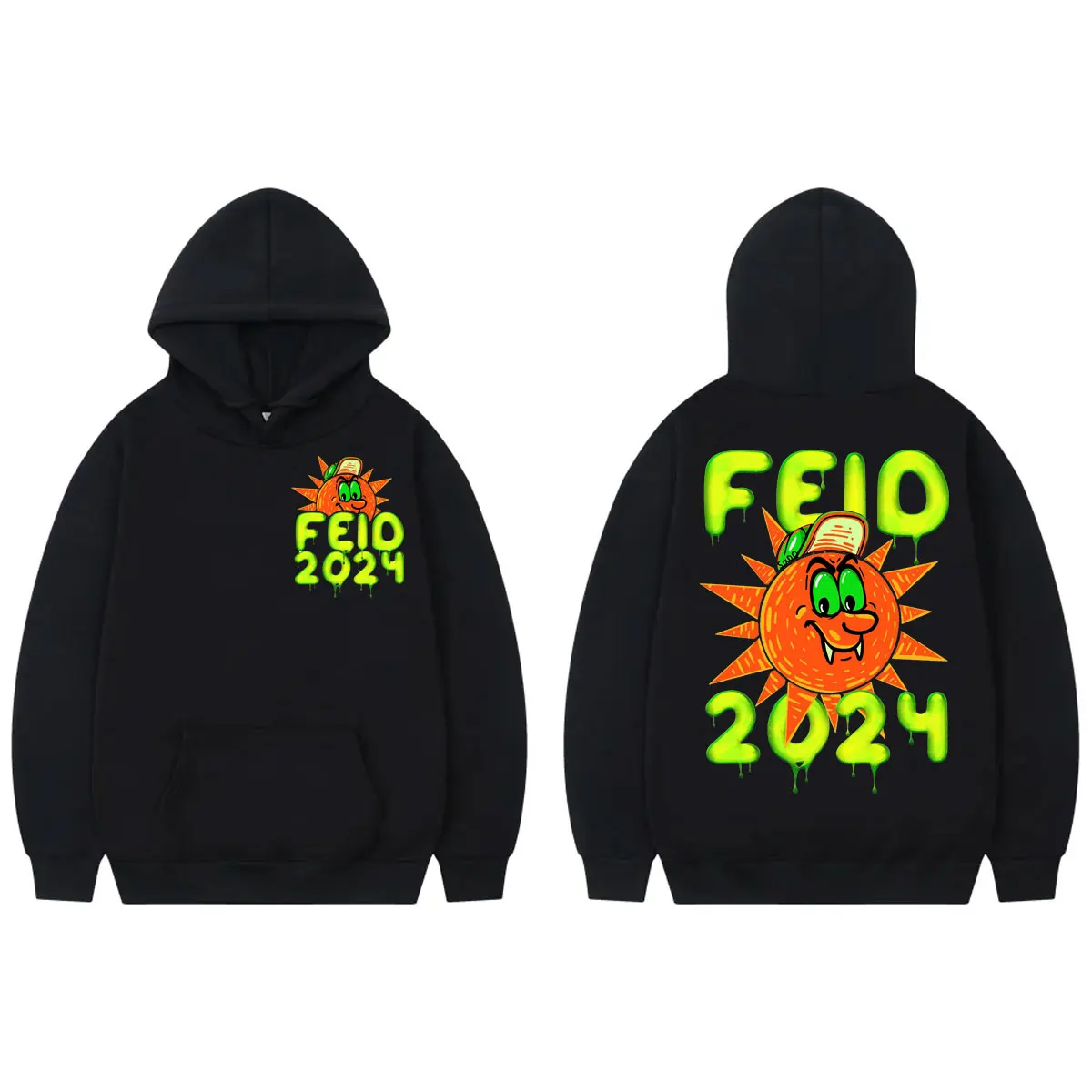 

2024 Rapper Feid FerxxoCalipsis Tour Double Sided Print Hoodie Men Women Harajuku Hip Hop Sweatshirts Fashion Casual Pullovers
