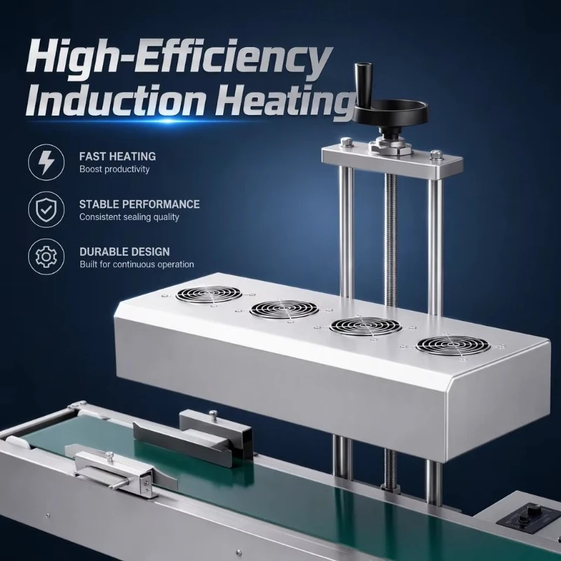 Model 2100 Auto Electromagnetic Induction Sealer,Aluminum Foil Lid Sealing Machine for Plastic & Glass Bottles