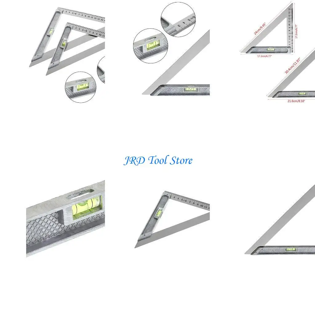 

A2UD 150 мм для сплава линейки треугольника 90 ° с бусинными горизонтальными деревообрабатывающими измерением t