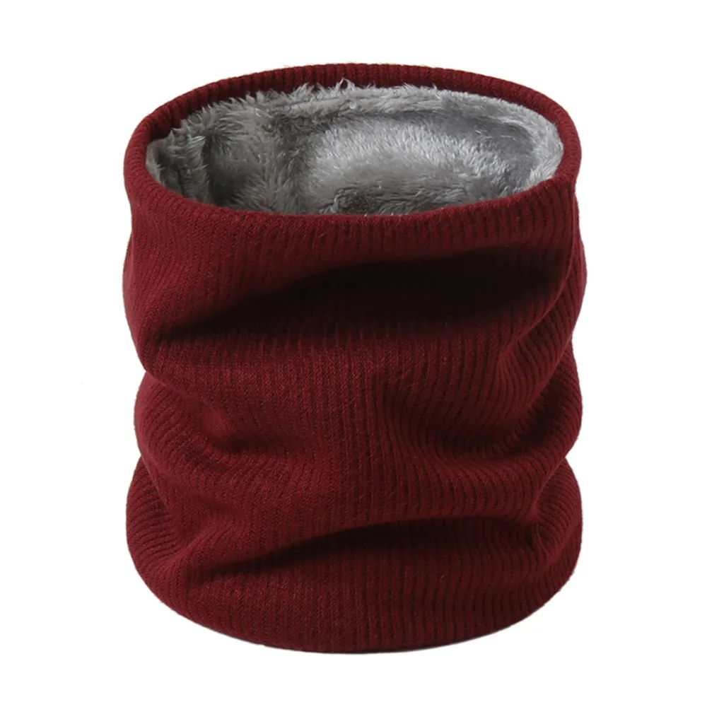

Модный однотонный толстый зимний шарф, ветрозащитный дышащий шарф на шею, защита шеи, снуд, зима