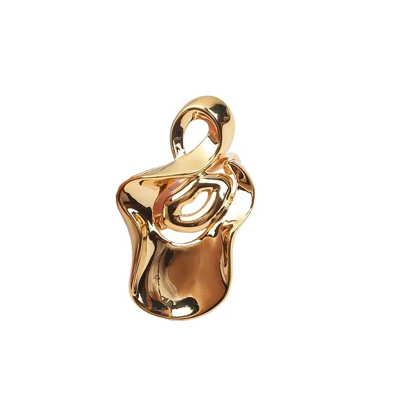 

Европейский и американский нишевый дизайн, уникальное металлическое кольцо неправильной формы, может быть точно построенным легким, роскошным, высоким смыслом.