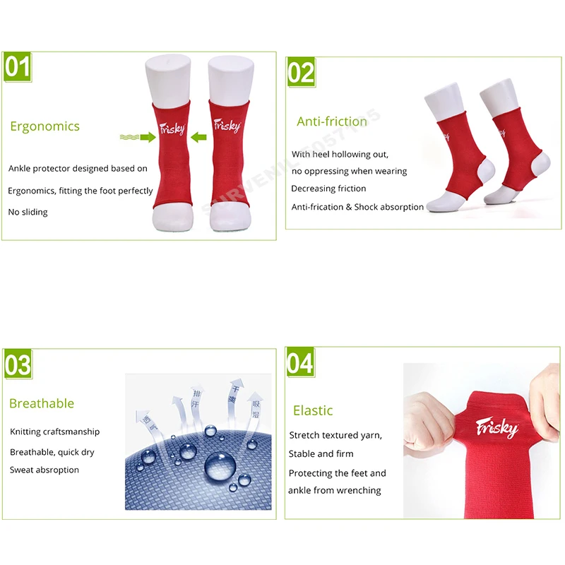 Muay Thai Anklets Men Women Kids Ankle Support Kickboxing Socks Sports Braces Foot Leg Protector for Gym Kick Boxing Accessories