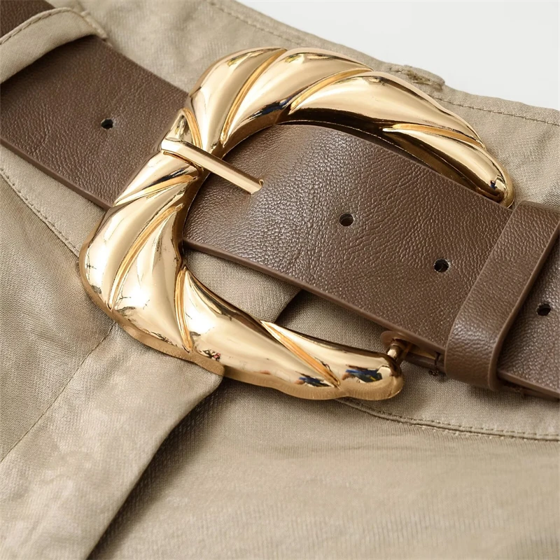 KEYANKETIAN Summer New Women's Clothing With Waistband Silk Texture Wide Leg Pants Straight Leg Pants Wide Leg Women Long Pants