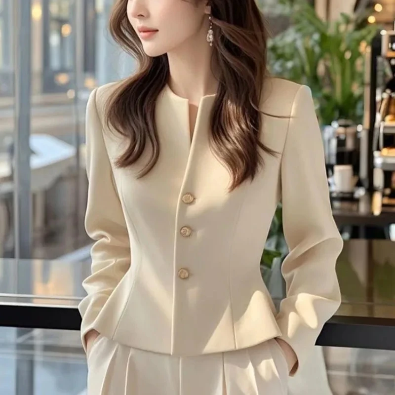 Short Jacket for Women Spring Autumn Blouson New in Outerwears Coats Woman Products Clothing Promotion Korean Style Cheap Great