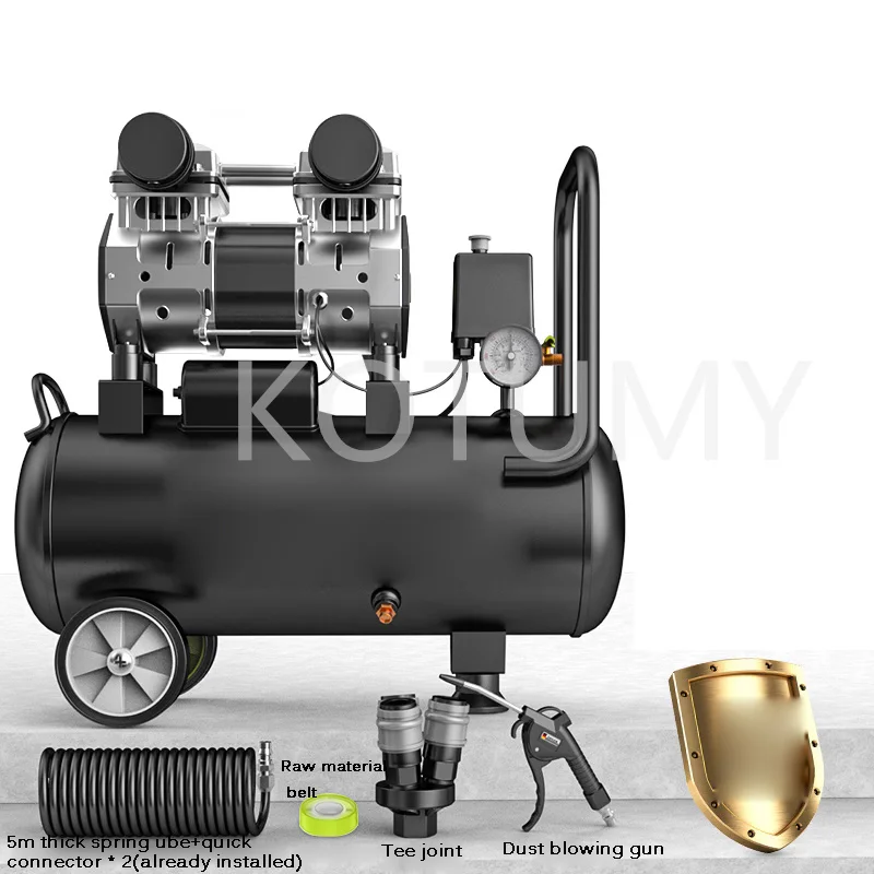 Silent Oil-free Air Compressor 8/12/30/50L Portable Air Compressor Spray Painting High-pressure Air Pump Car Air Compressor 220V