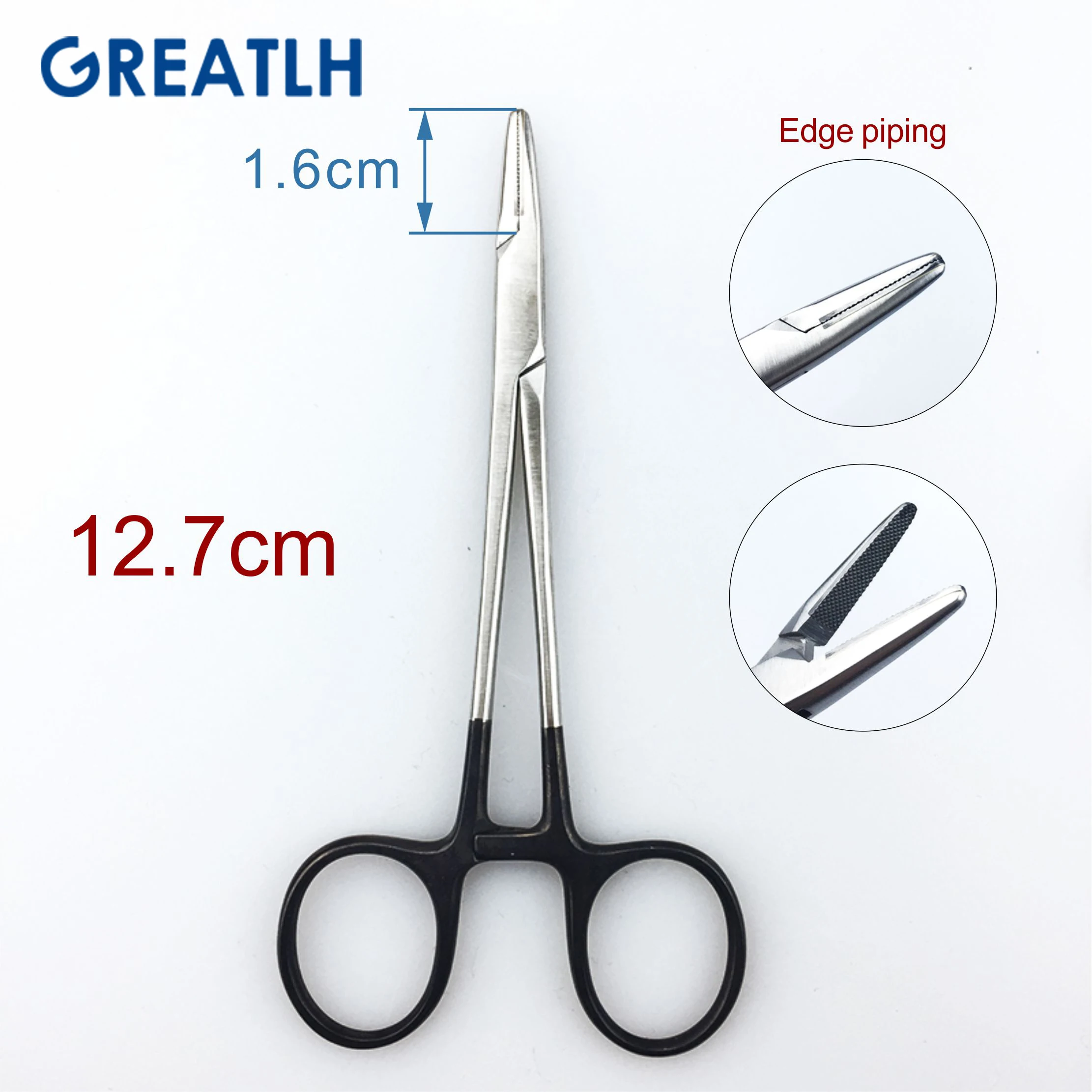 Stainless Steel Autoclavable Needle Holder Medical Insert Needle Holder with Scissors Double Eyelid Plastic Surgery Tools 1pcs