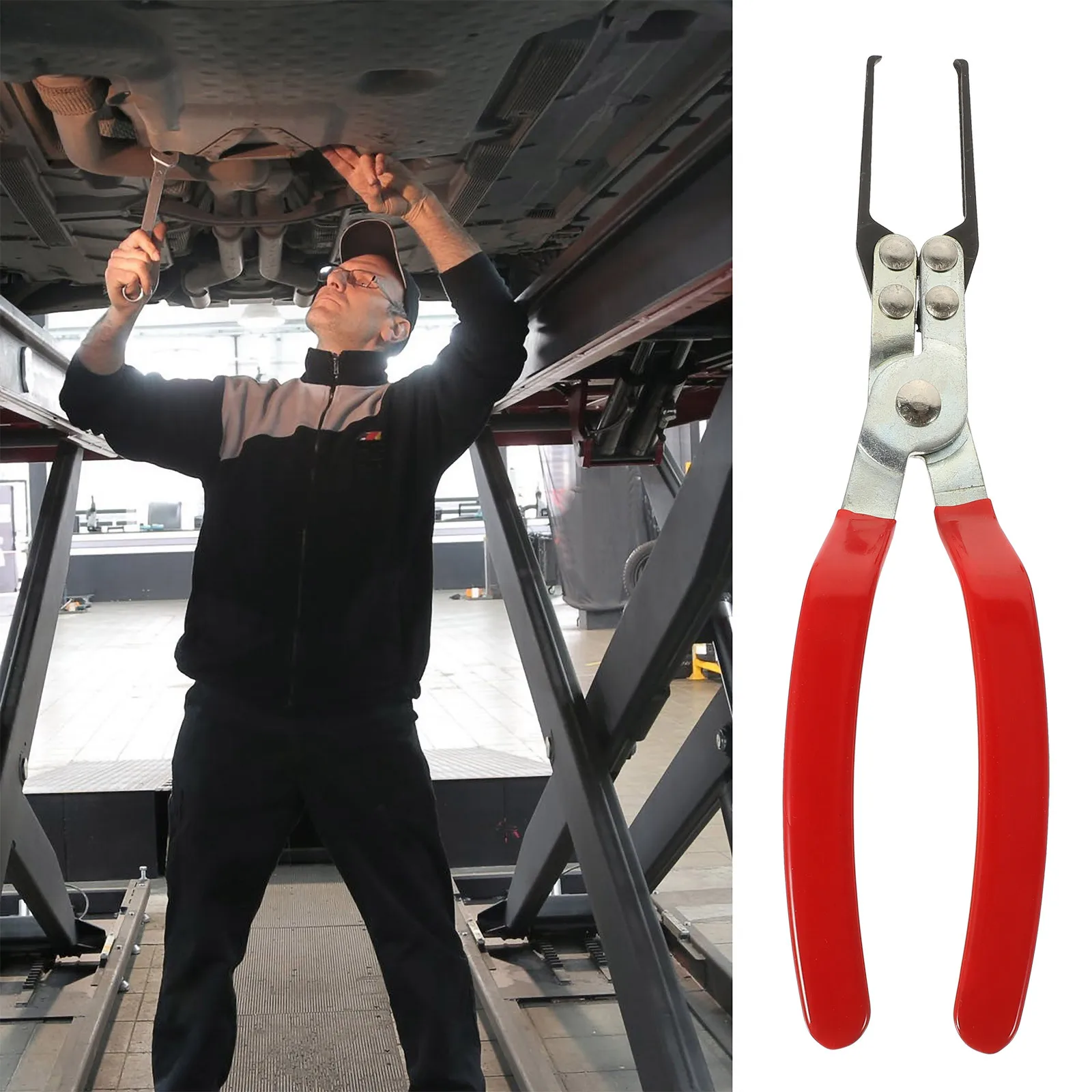 

Relay Removal For Car Fuse Relay Repair Durable Portable Auto Metal Fuse Pliers Tool Grey Metal Cable Clamp Pliers Set