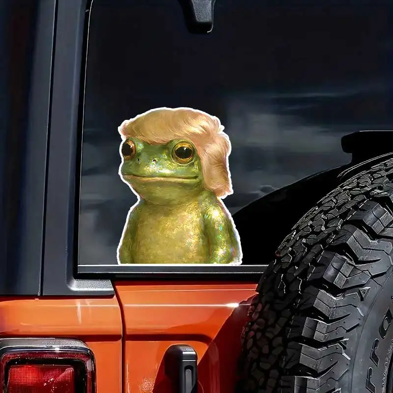 

Blond Frog Car Sticker Waterproof Vinyl Decal on Bumper Rear Window Laptop Self-adhesive Decal For Car Accessories Y867