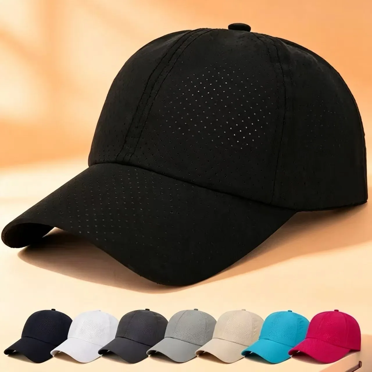 Atmungsaktive Mesh-Sommer-Outdoor-Sport-Baseballkappen Unisex Snapback-Hüte Modische Lässige Trucker-Sonnenhüte für Frauen und Männer