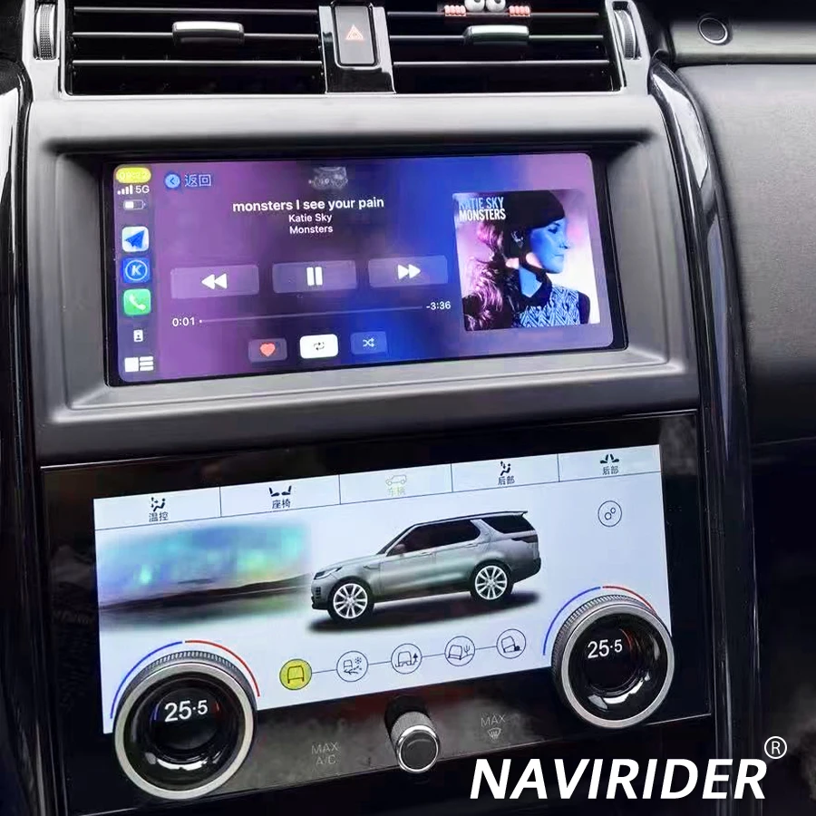 10.25Inch Climate Control LCD Screen For Land Rover 2017-2020 Discovery 5 AC Panel Easy Installation Touch Physical Control 19