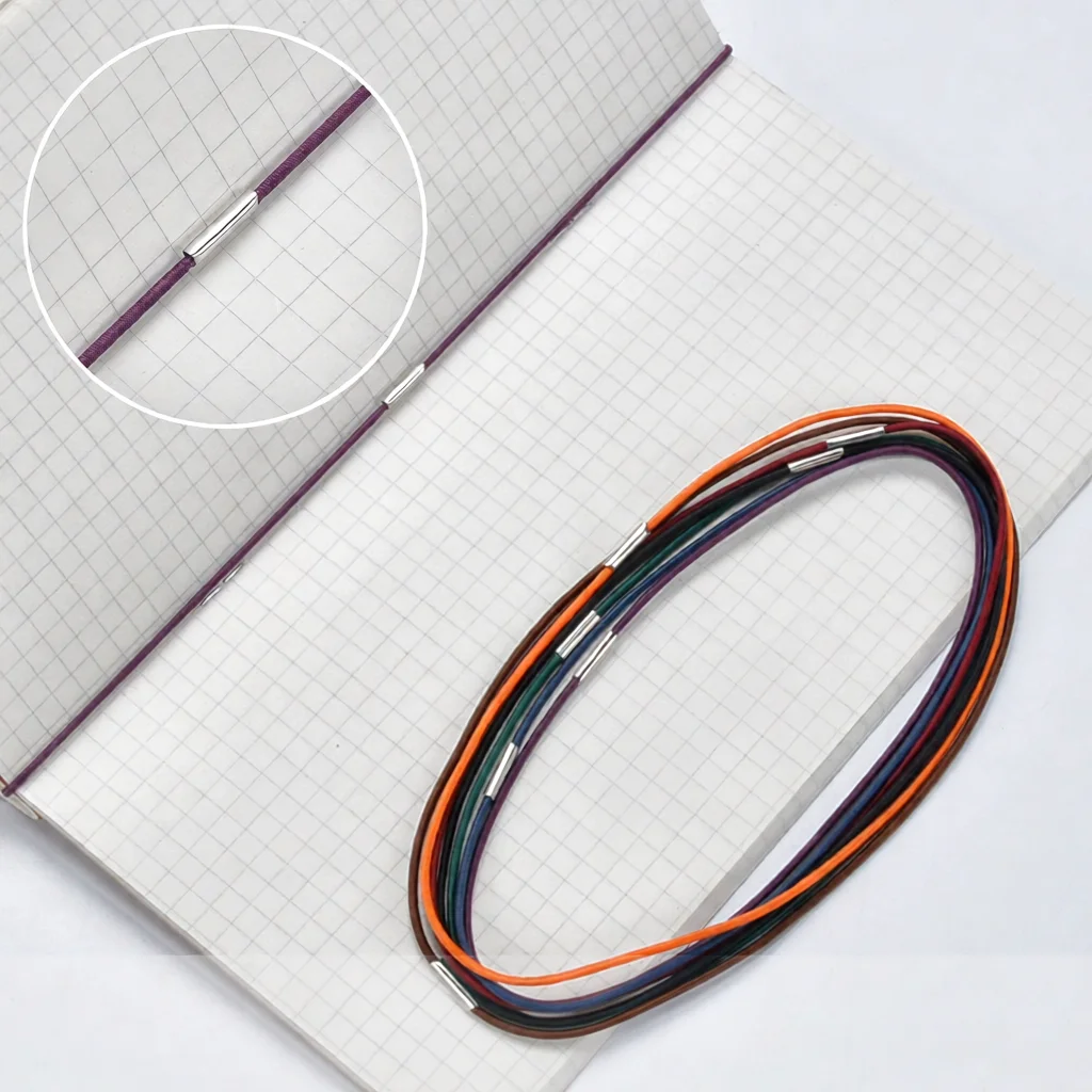 Handmade Genuine Leather Travel Diary Vintage Notebook Elastic Strap Design Portable Pocket Memo For School Office Study Planner