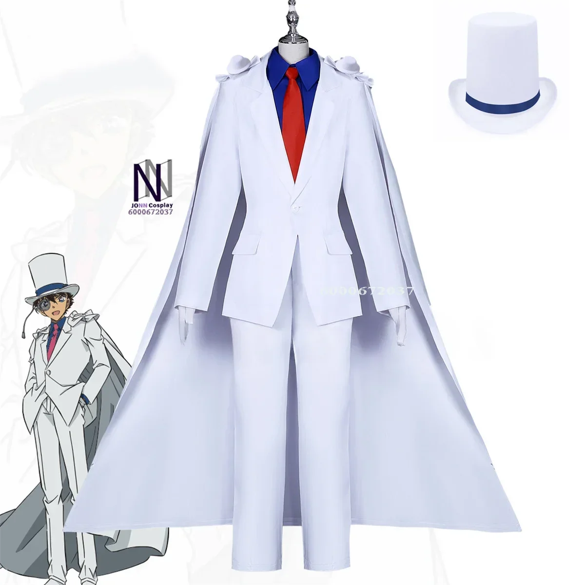 Anime Kuroba Kaito Cosplay Costume Carnival Uniform Halloween Costumes for Fans Game Role Play Full Set Outfit for Cosplay Love