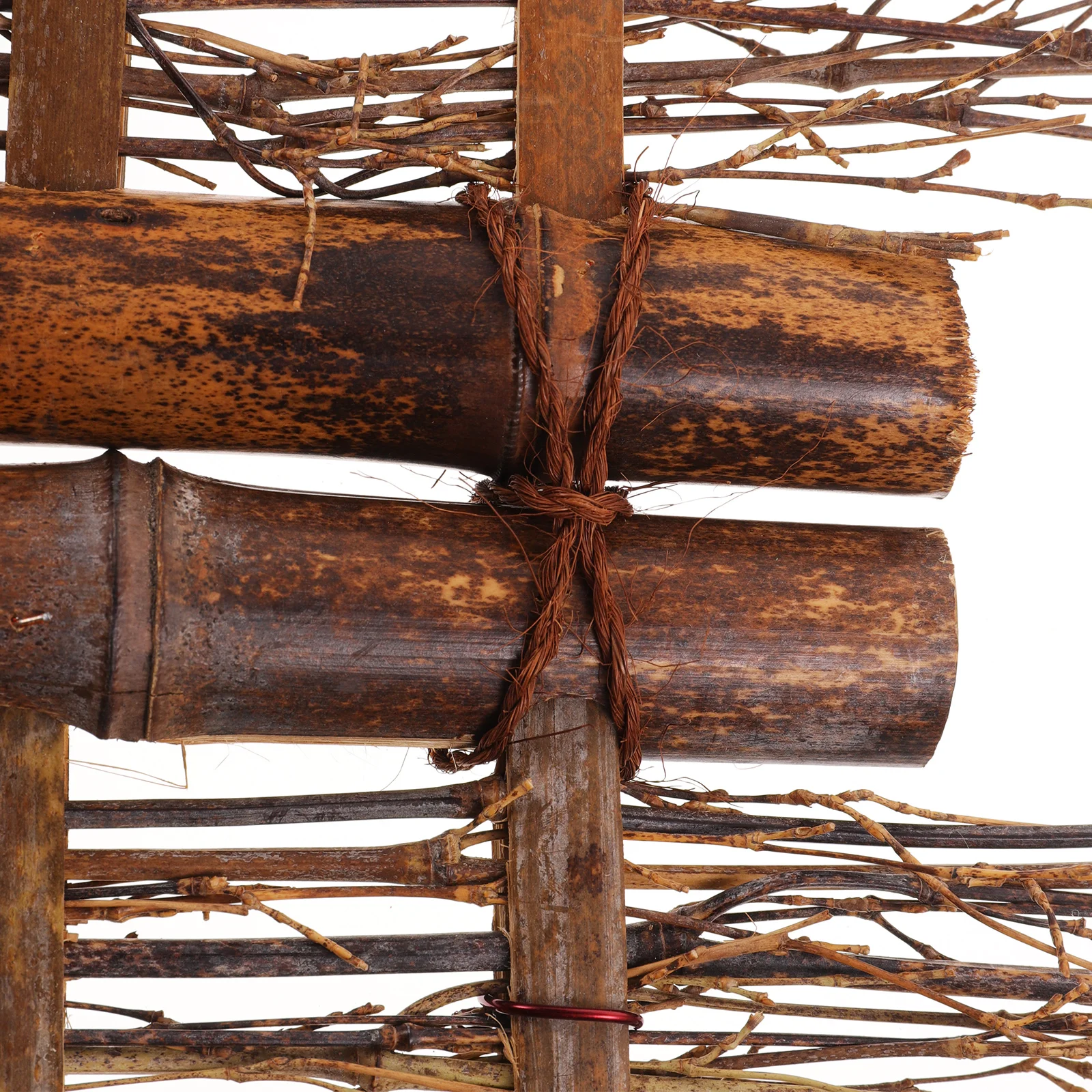 

Mini Bamboo Fence Ornament Smooth Wood Craft For Garden Decor Bonsai Adornment Micro Landscape Photo Prop Wooden