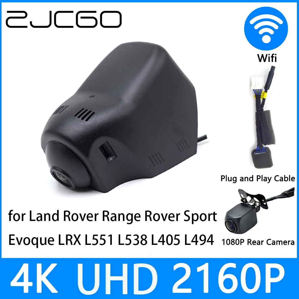 

ZJCGO Dash Cam 4K UHD 2160P Car Video Recorder DVR Night Vision for Land Rover Range Rover Sport Evoque LRX L551 L538 L405 L494