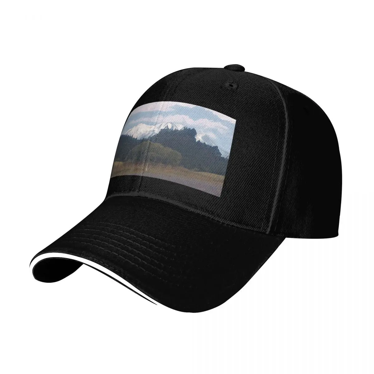 Mountain top Baseball Cap Six Panel Structured Crown Sun Protection UPF 50+ Breathable Mesh Back
