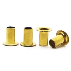 10-100pcs GB876 Tubular Rivets Double-sided Circuit Board PCB Nails Copper Hollow Rivet Nuts M0.9 M1.3 M1.5 M2 M2.5 M3 M4 M5 M6