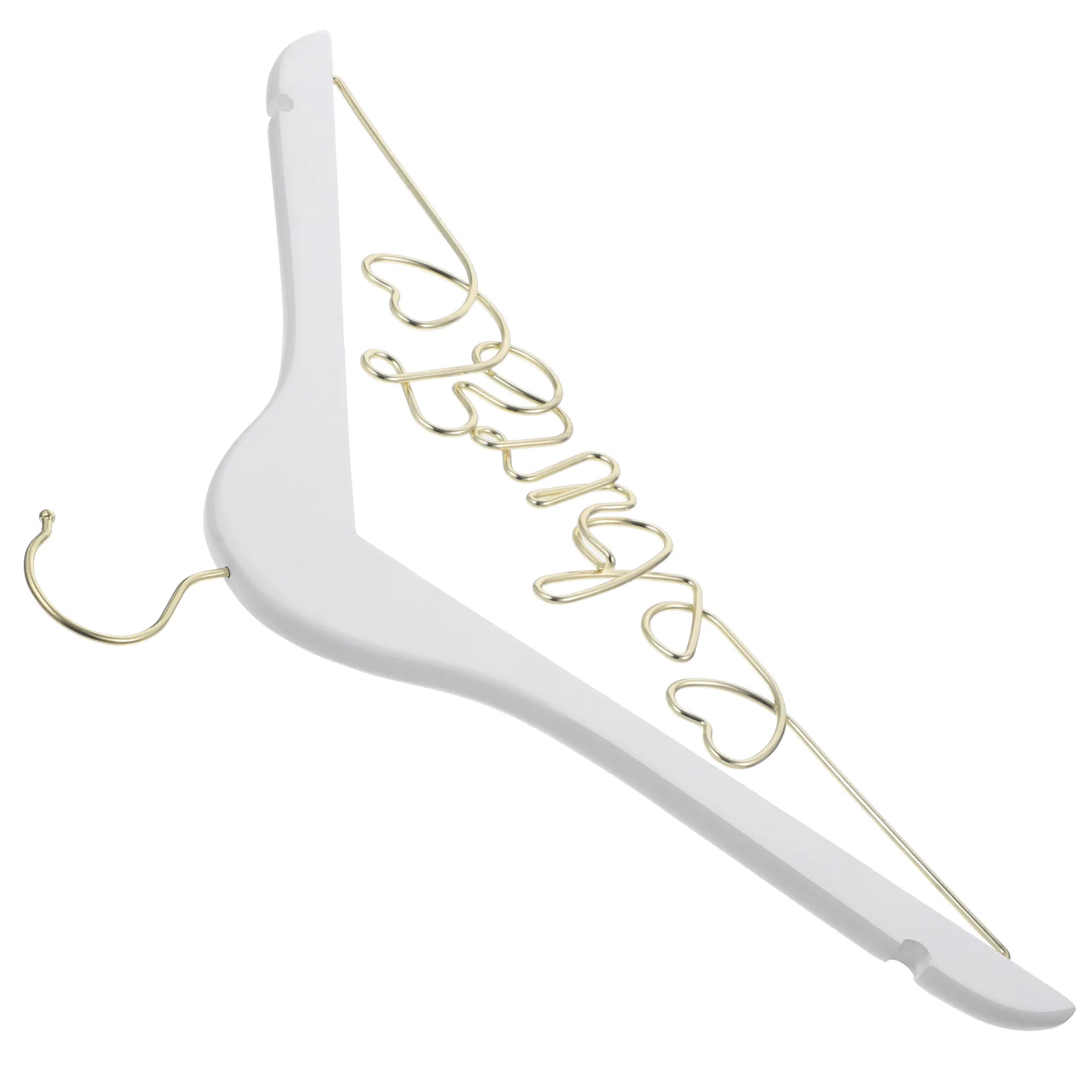 Bridal Hanger Bride For Wedding Dress Clothes Anti-skid Wooden Wire Coat Hangers