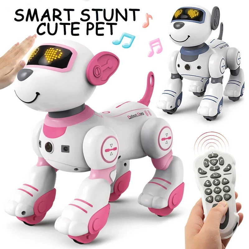 BG1533 RC Robot Electronic Dog Stunt Dog Gesture Sensing Follows The Tipping Bucket Programmable Music Song Robot Dog RC Toys