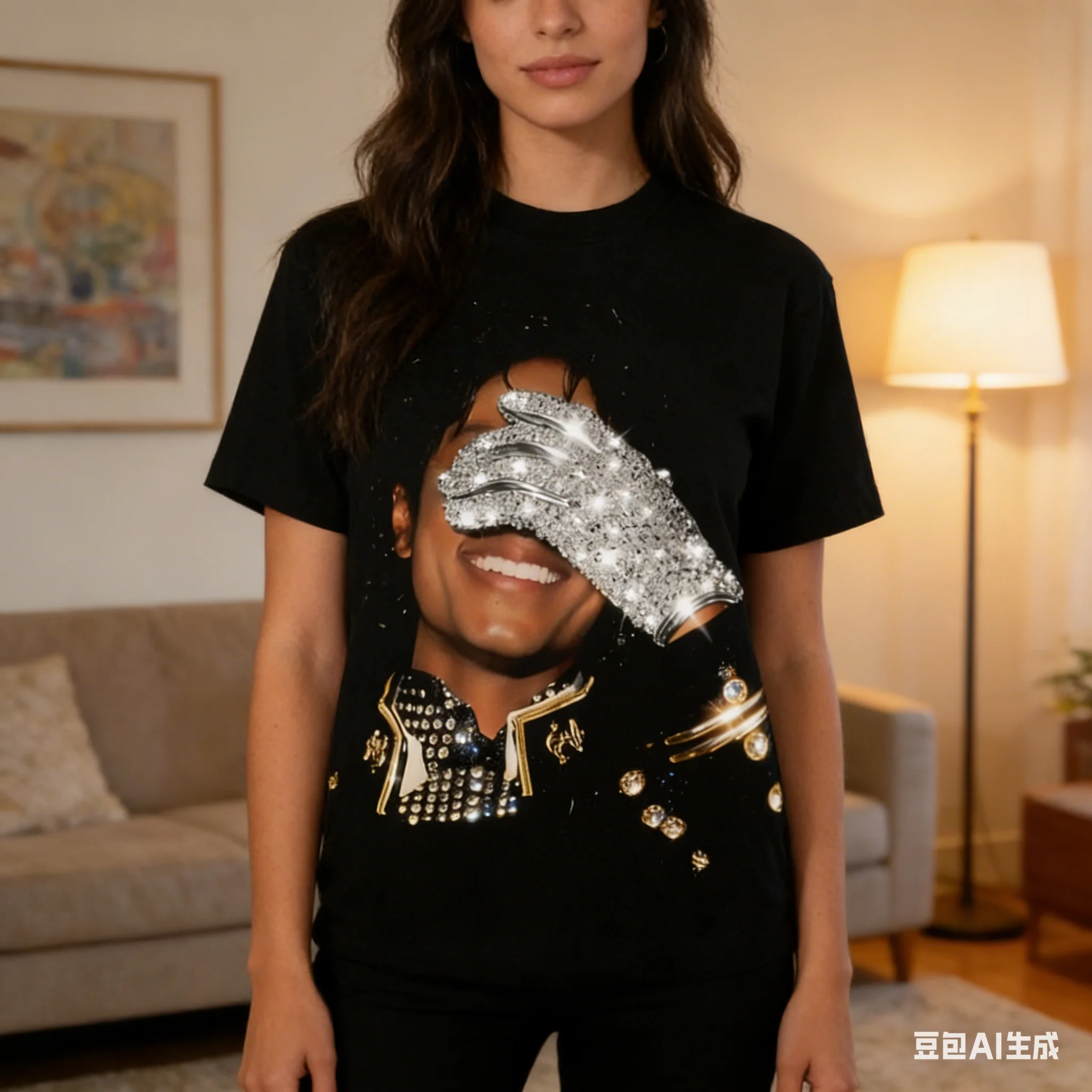 MJ Michael Jackson Printed T Shirt Multiple Sizes Digital Printing Hip Hop Theme 100% Cotton Summer Wear Fan Gift Unisex