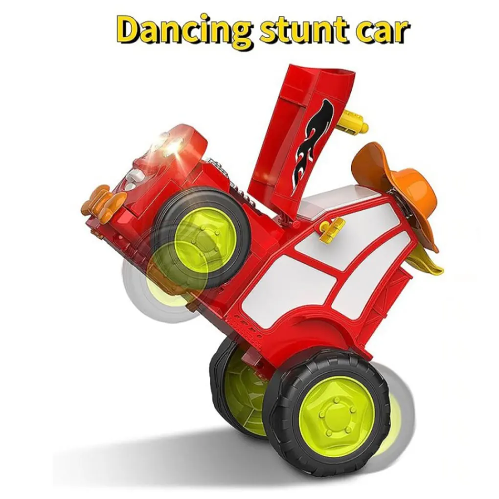 ABS 춤추는 트랙터 장난감 조명과 음악 포함 – 미친 점프 묘기 미친 점프 자동차 점프 묘기 자동차