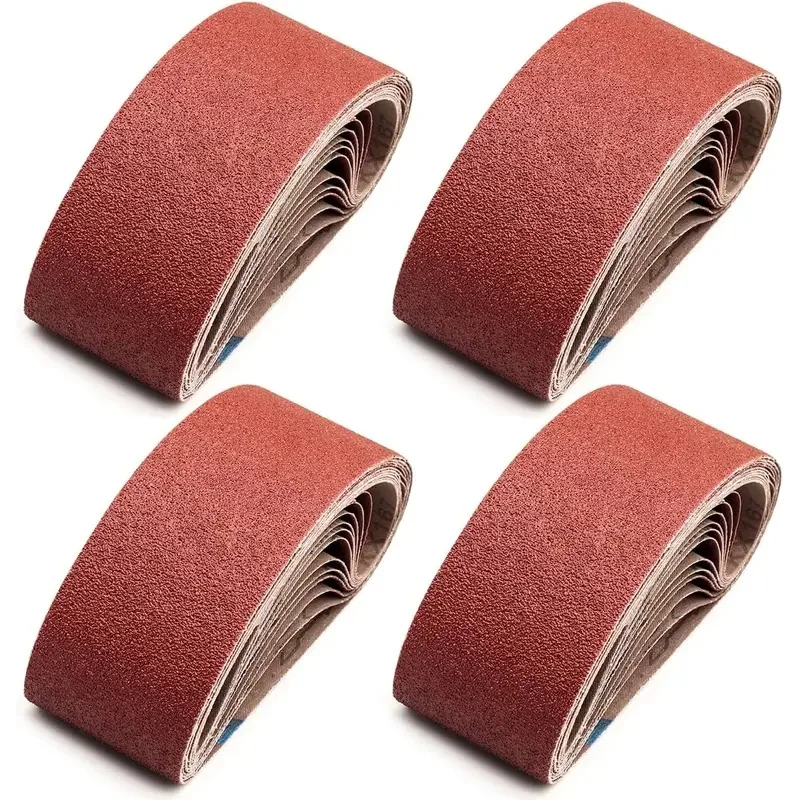 10pcs Sanding Belt Set 330x30mm Abrasive Sander Accessories for Metal Wood Furniture Grinding Pneumatic Sander Compatibl