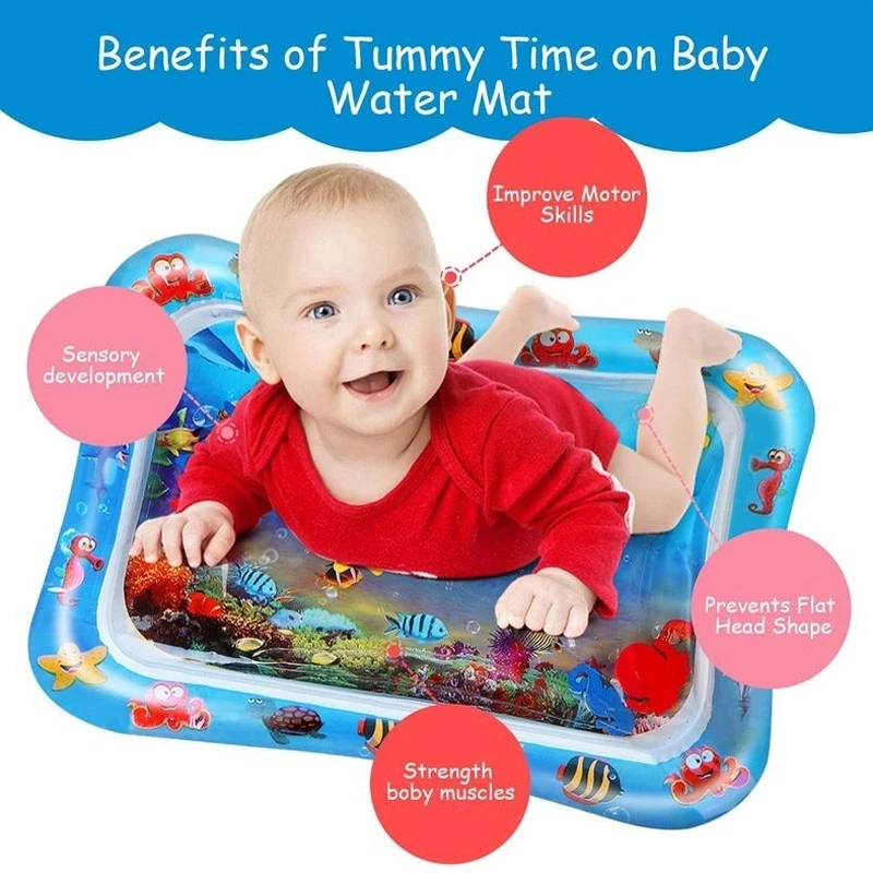 Baby Water Mat Inflatable Cushion Infant Toddler Water Play Mat for Children Early Education Developing Baby Toy Summer Toys